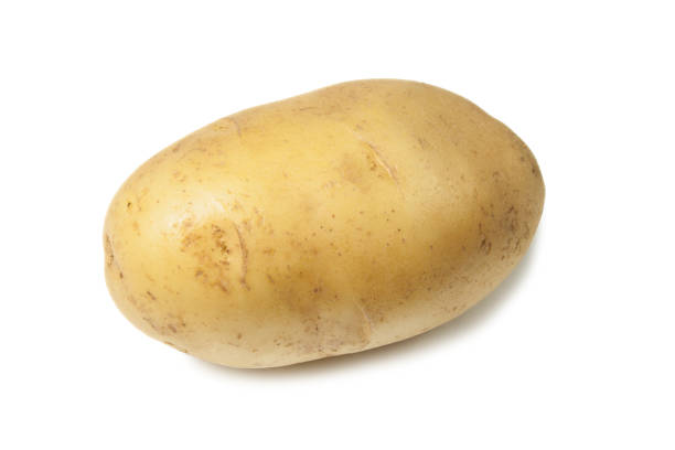istock Raw Harvest potatoes isolated on white background 1388245696