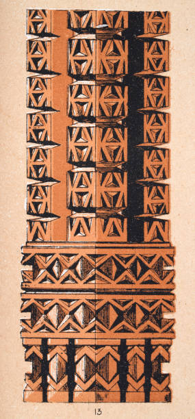 istock Traditional Polynesian pattern from Tahiti, Adze, 19th Century. Grammer of Ornament 1388246876
