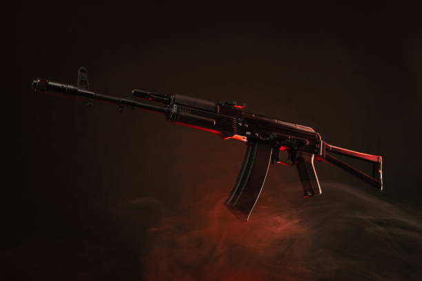 istock kalashnikov assault rifle in smoke 1388250716