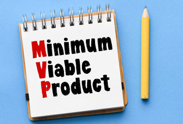 istock MVP, minimum viable product symbol. Words written in the office notebook. 1388254370