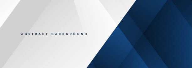 white and blue modern abstract wide banner with geometric shapes. dark blue and white abstract background. - corporate 幅插畫檔、美工圖案、卡通及圖標