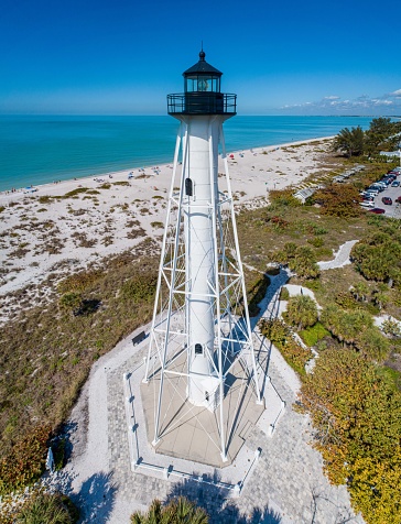 Gasparilla Island. Boca Grande rear range lighthouse, Florida