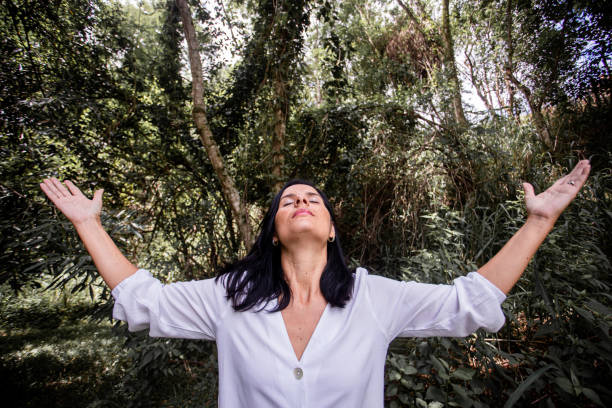 istock Beautiful woman in the nature 1388262904
