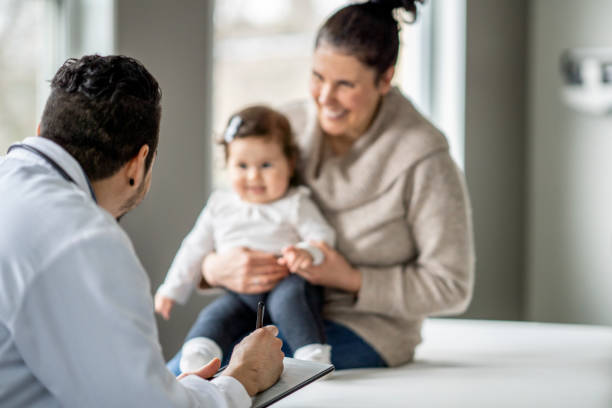 istock New Mother at an Appointment with her Baby 1388268577