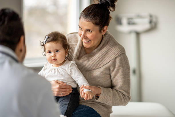 istock New Mother at an Appointment with her Baby 1388268588
