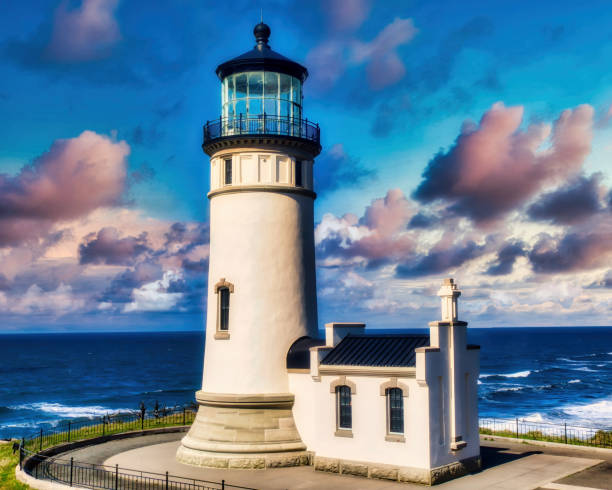 Cape Disappointment - North Head lighthouse near the Mouth of the Columbia in Washington State