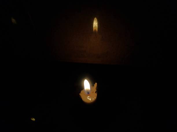 istock Mirror candle in the night 1388275674