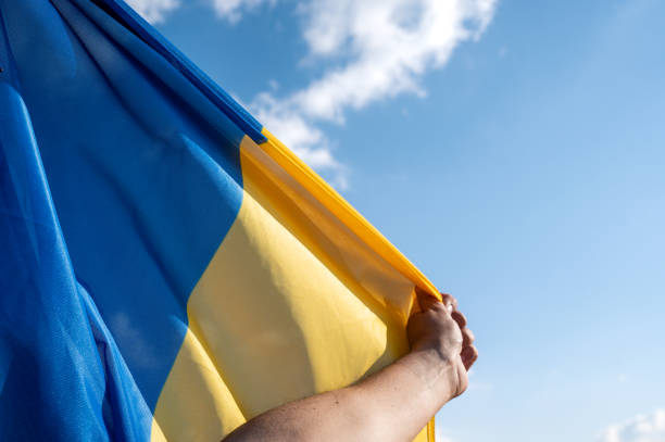 istock National flag of Ukraine 1388278509