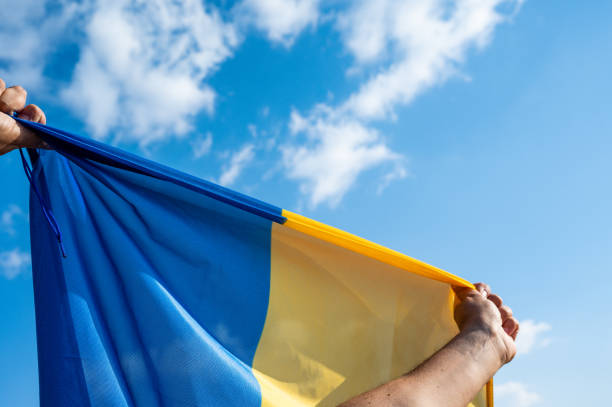 istock National flag of Ukraine 1388278510