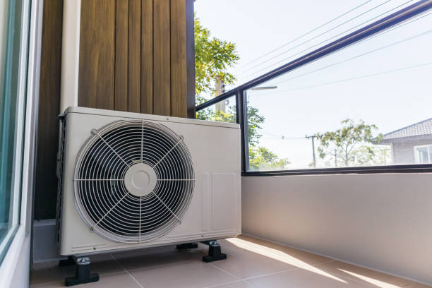 istock Air condition outdoor unit compressor install outside the house 1388281669