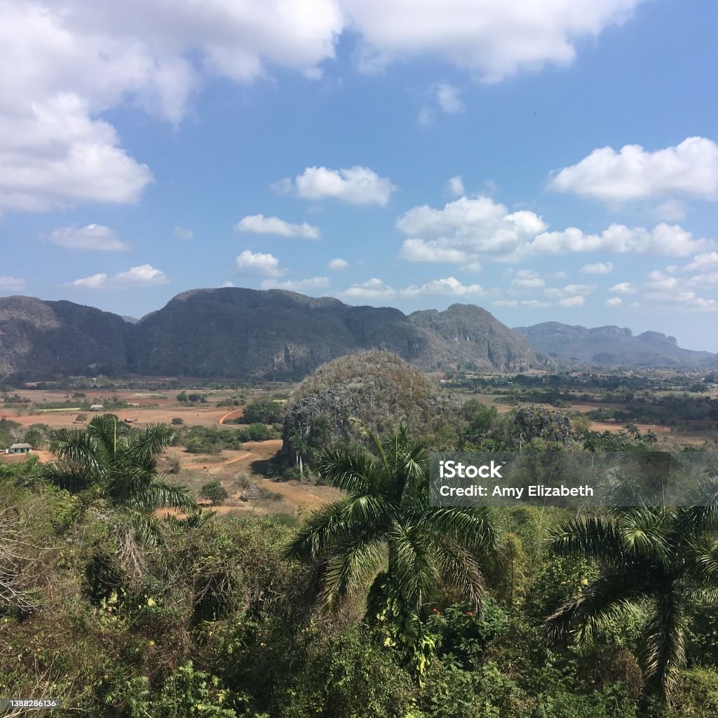 Viñales Valley Cuba Mountainscape Color Image Stock Photo