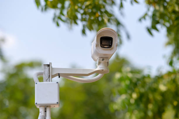 istock cctv outside building safety protection concept. 1388293591