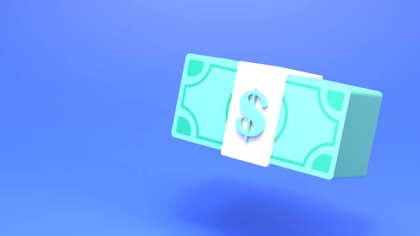 istock A stack of dollars wrapped in paper. 3d render illustration. 1388310836