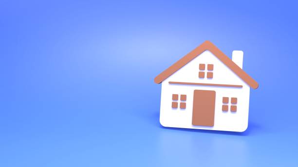 istock House or apartment icon. 3d rendering. 1388310878