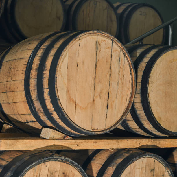 istock Oak wood barrels for tequila maturation 1388312436