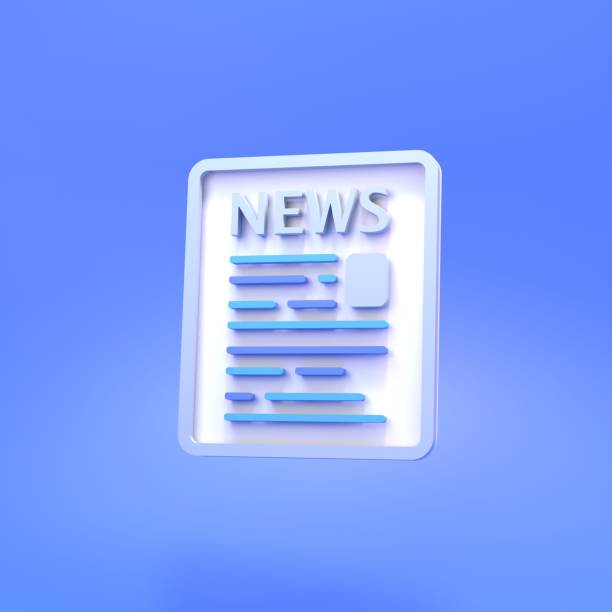 istock Form or newspaper with news. 3D renderer 1388315370