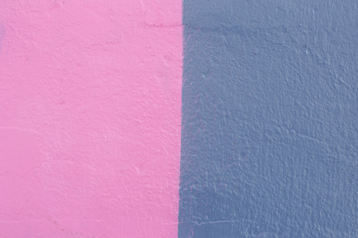 Pink Brick Wall Stock photo with bricked-in doorway arc.