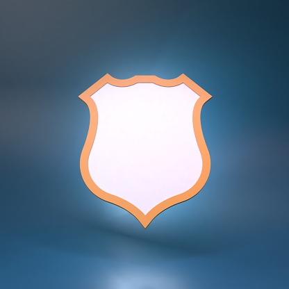 Shield icon. Protection concept. 3d rendering illustration.