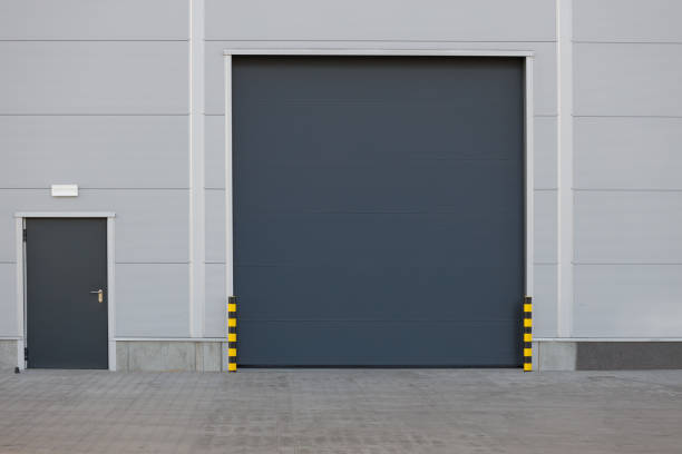 istock Shutter door and siding wall of building and warehouse. 1388331966