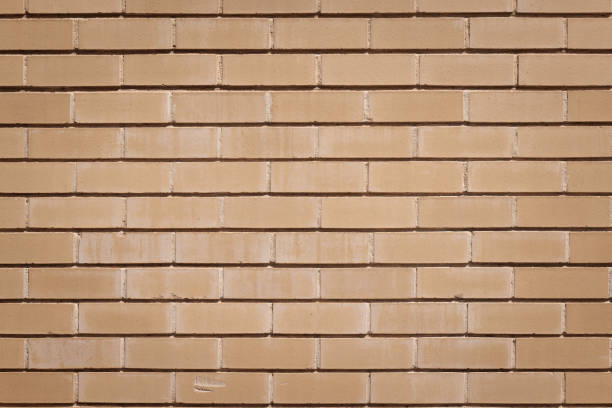 Close-up on an old new brick wall.