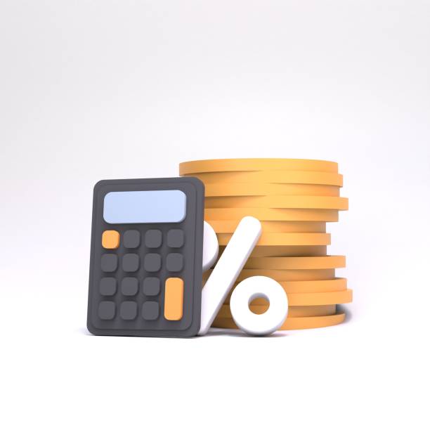 istock Sale concept. Calculator and wallet with money. 3D renderer 1388336452