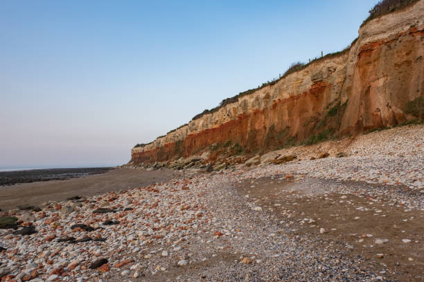 istock The red and white striped cliffs of Hunstanton, Norfolk coast 1388339616