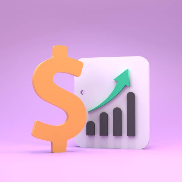 istock Growth chart and dollar. Concept of finance and profitability. 3d render 1388343549
