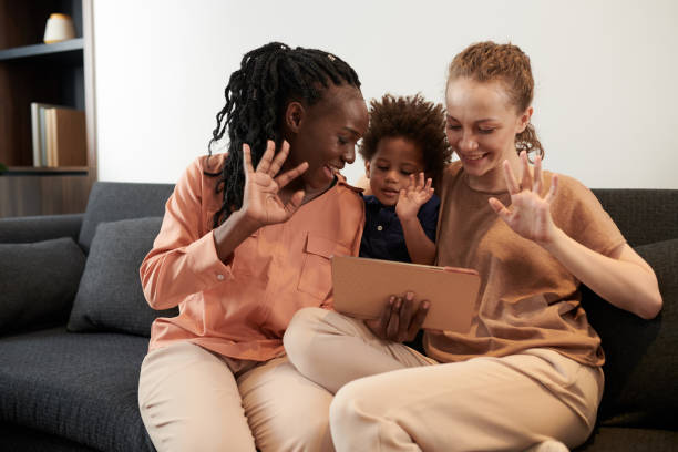 istock Family Making Video Call 1388343871