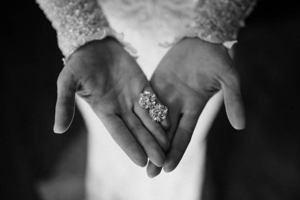 istock Last preparations for wedding ceremony stock photo. Team bride. 1388345489