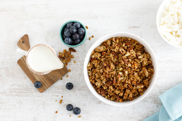 istock Granola with nuts and seeds. Top view 1388358529