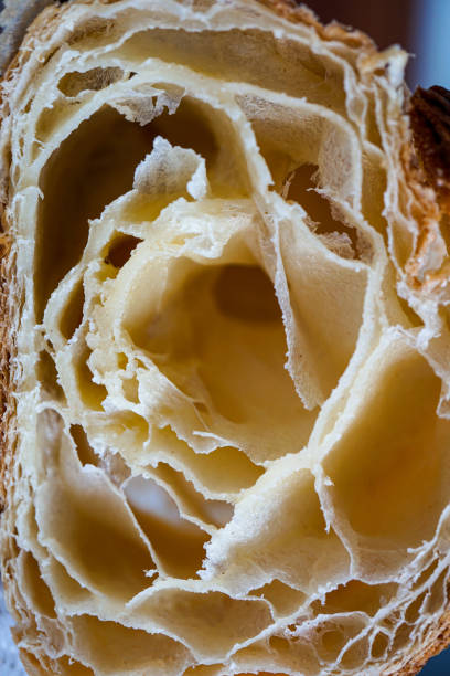 tasty croissant for breakfast, french food
