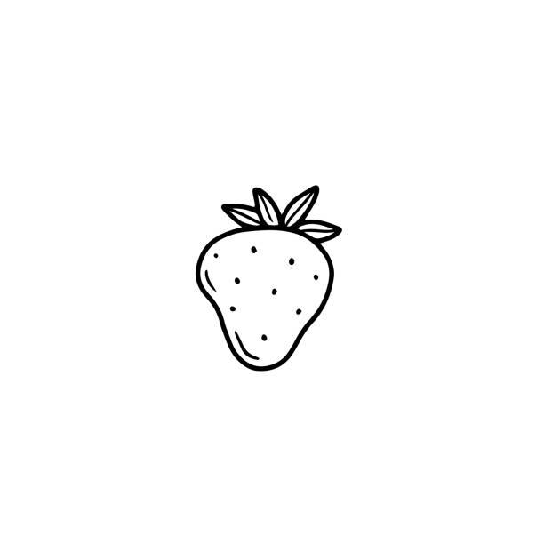 590+ Strawberry Outline Pictures Stock Illustrations, Royalty-Free ...