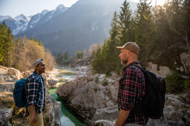 istock Friends exploring beautiful Julian Alps 1388375296