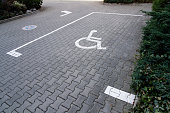 parking lot for disabled persons