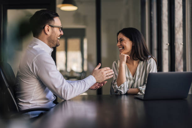 istock Business people, talking to each other, about work and new plans. 1388378656