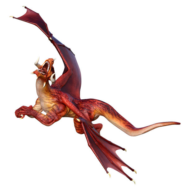 istock 3D Rendering Fairy Tale Dragon on White 1388378693