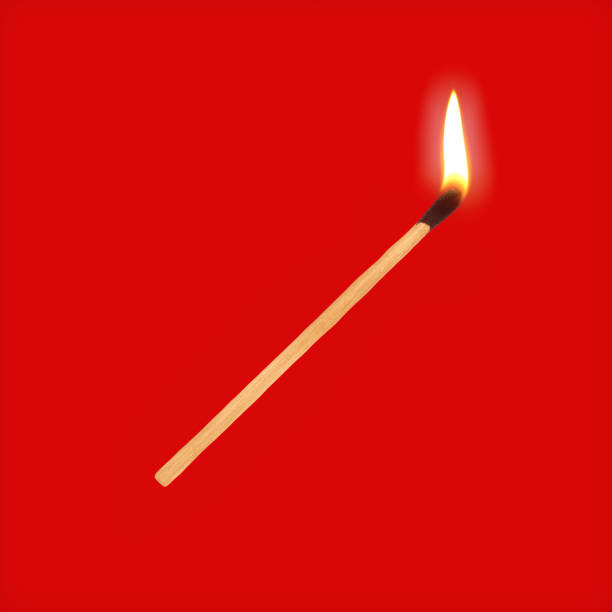 istock Wooden Burning Match Stick 3d Rendering 1388385222