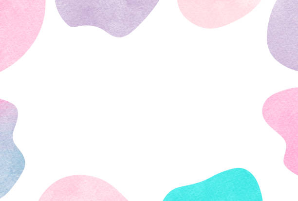 istock Abstract background illustration drawn with watercolors and colored pencils 1388385253