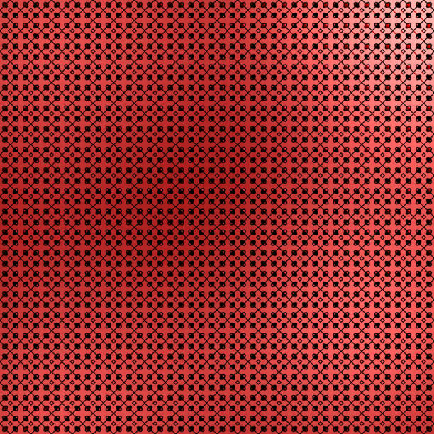 shiny metallic symmetrical tiles pattern 3d illustration