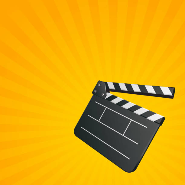 istock Vector illustration of empty movie clapper board representing concept of film making and video production 1388399314