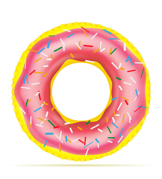istock inflatable rubber ring for swimming in the sea or pool vector illustration 1388400669
