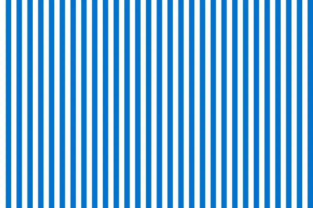 Vector illustration of Blue stripes. Blue stripes on white background. Marine seamless pattern. Vertical lines. Navy texture. Modern wallpaper. Fashion backdrop. Vector