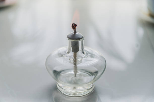 Alcohol Lamp And Test Tube In The Experiment