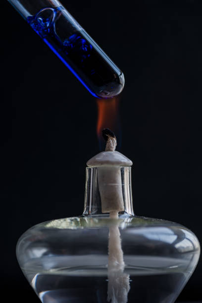 Alcohol Lamp And Test Tube In The Experiment