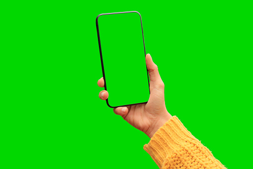 Green Screen Handheld Smartphone