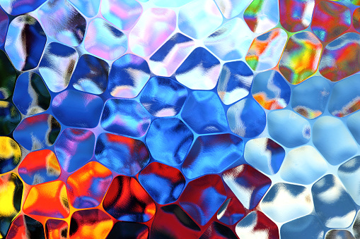 Abstract multicolor glass background.