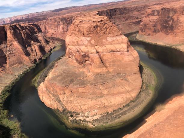 Horseshoe Bend on the Colorado River Landscape Photography horseshoe canyon stock pictures, royalty-free photos & images
