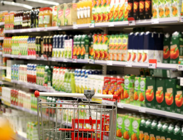istock empty grocery cart in an empty supermarket 1388406489