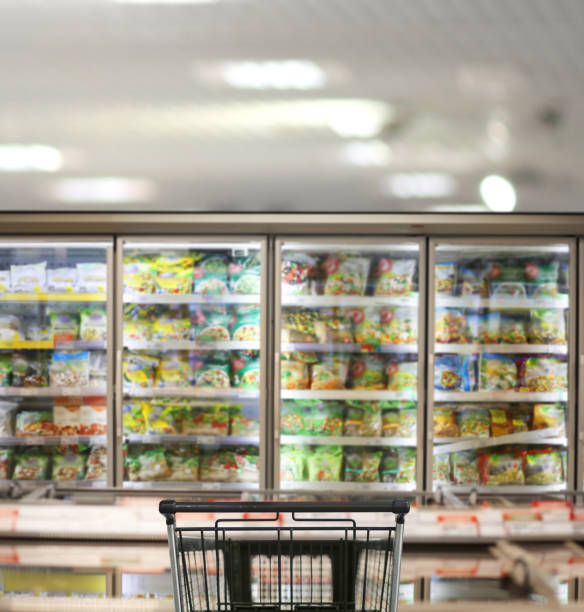 istock empty grocery cart in an empty supermarket 1388406493