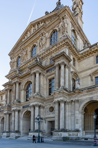The Louvre in Paris France, This is the famous building close to the River Seine and includes both the Venus de Milo and the Mona Lisa.